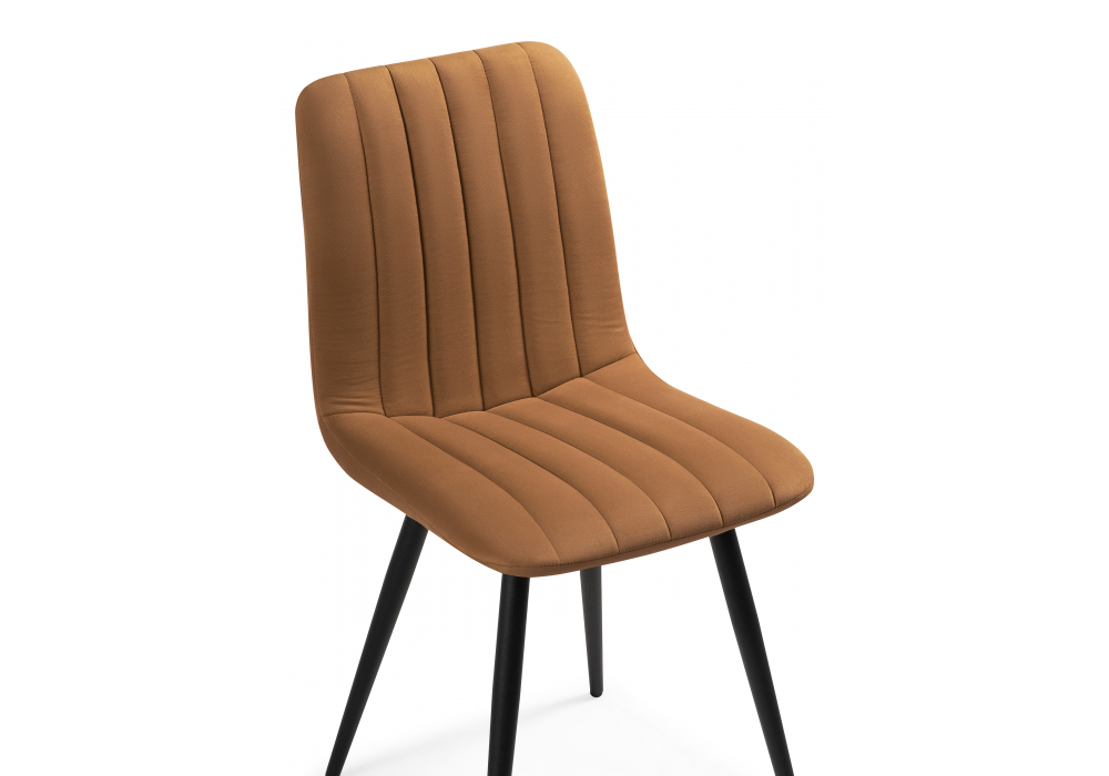 фото стул на металлокаркасе woodville дани терракотовый (zd 432) / черный np 632302 | 220svet.ru