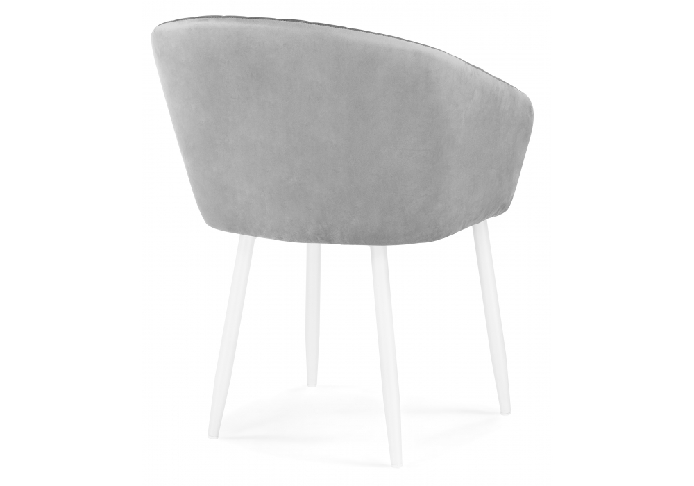 фото кресло woodville корсо светло-серое / белое 576744 | 220svet.ru