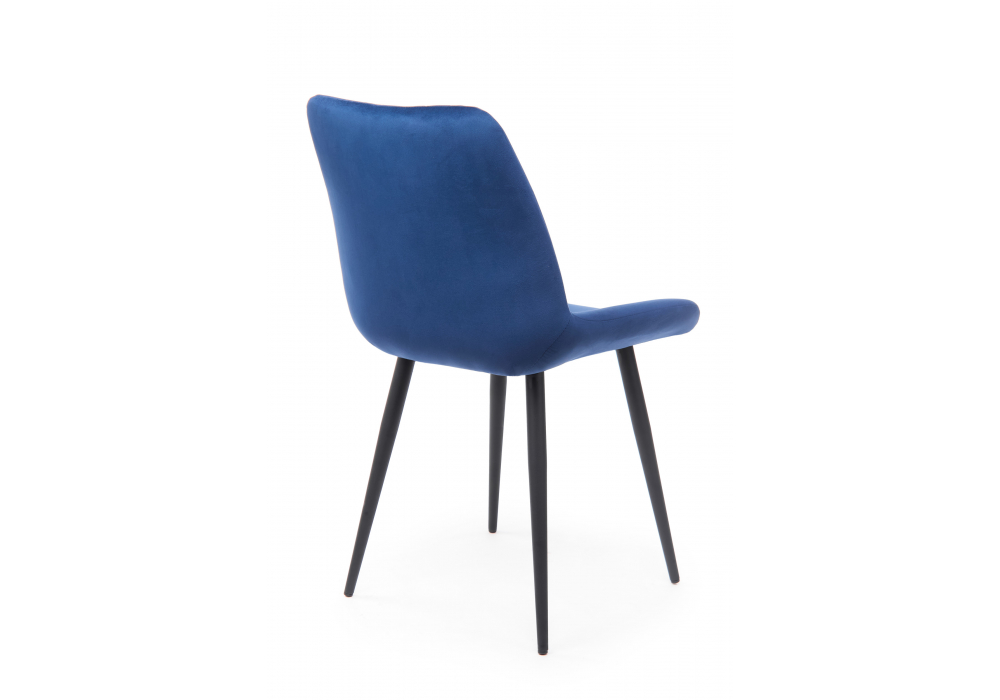 фото стул на металлокаркасе woodville седа синий (zd 798) / черный 632434 | 220svet.ru