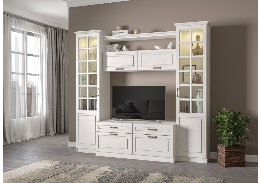 фото полка навесная woodville ливерпуль белый 357759 | 220svet.ru