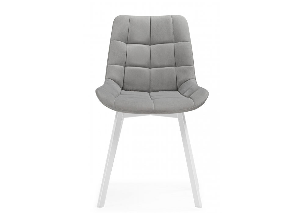 фото стул крутящийся woodville челси 360 светло-серый (zd 960) / белый 626089 | 220svet.ru