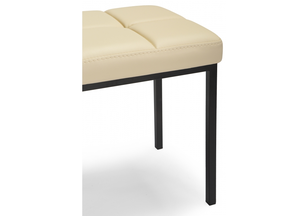 фото банкетка woodville дион кожзам d1 / черный матовый 441437 | 220svet.ru