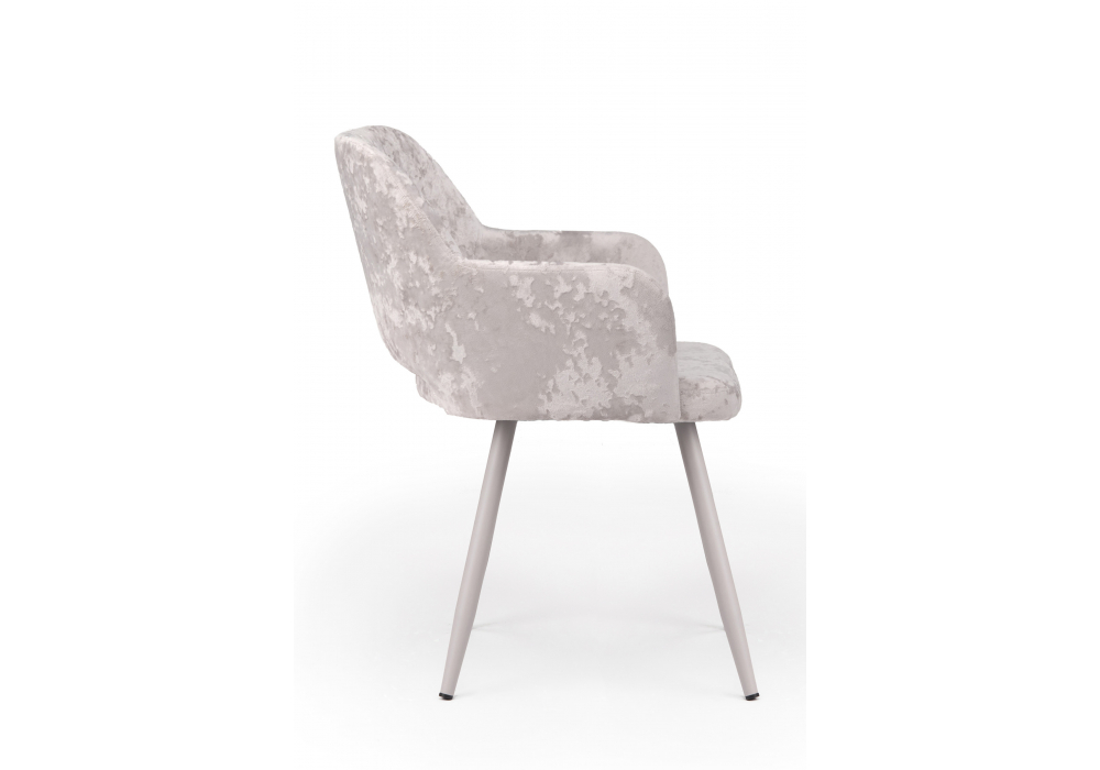 фото стул на металлокаркасе woodville эолин латте (simple 008) / серый 631676 | 220svet.ru