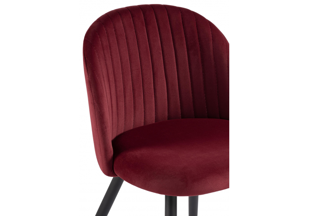 фото обеденная группа woodville cельда black / wine red 579064 | 220svet.ru