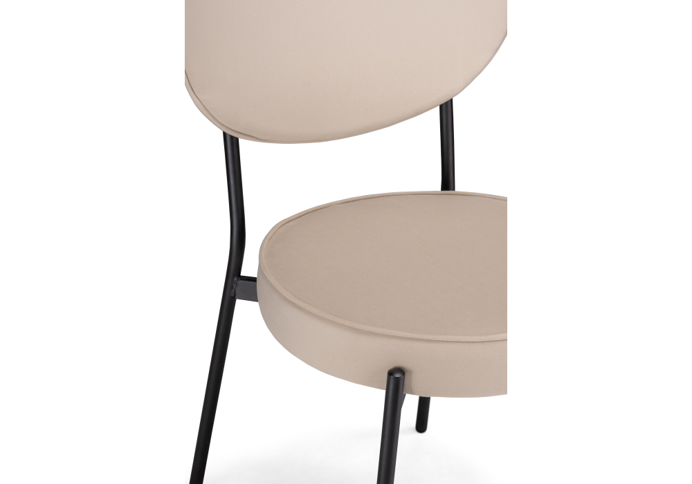 фото стул woodville ройс бежевый / черный 528452 | 220svet.ru