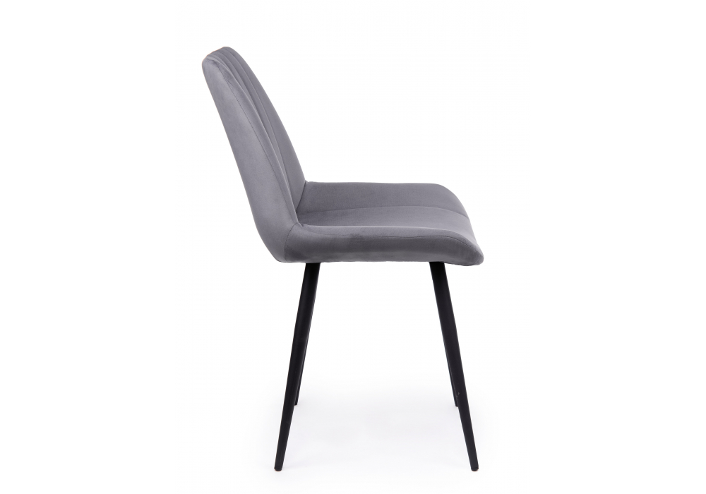 фото стул на металлокаркасе woodville седа темно-серый (zd 995) / черный 632383 | 220svet.ru