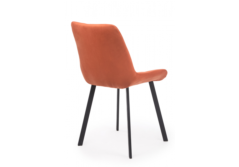 фото стул вращающийся на металлокаркасе woodville челси 360 п терракотовый (zd 432) / черный 632525 | 220svet.ru