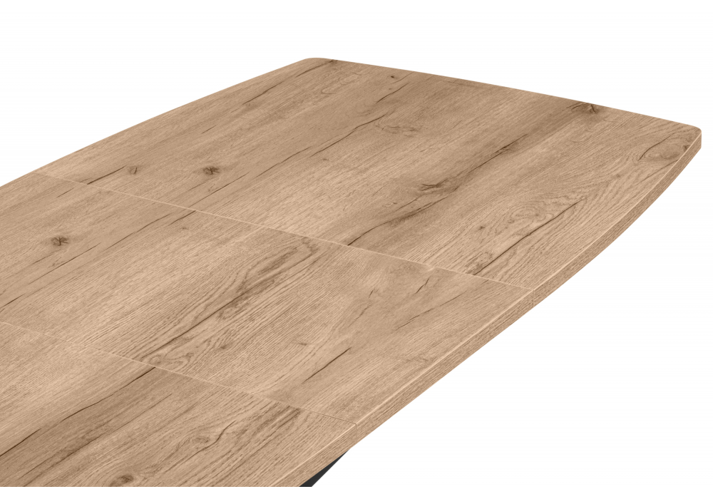 фото стол деревянный раскладной woodville палу 130(170)х80 дуб веллингтон / черный 633138 | 220svet.ru