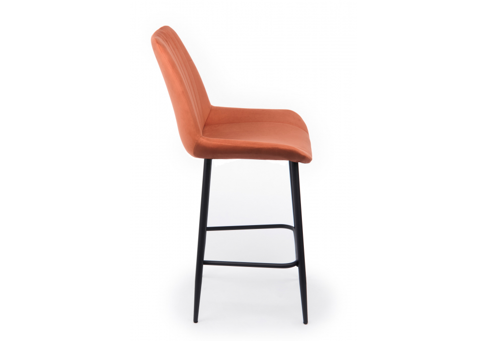 фото барный стул вращающийся woodville седа 360 терракотовый (zd 432) / черный 632619 | 220svet.ru