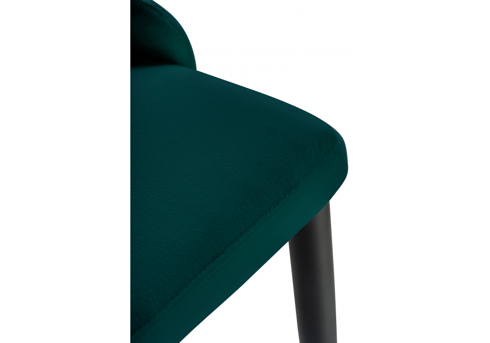 фото стул на металлокаркасе woodville kora green / black 15096 | 220svet.ru