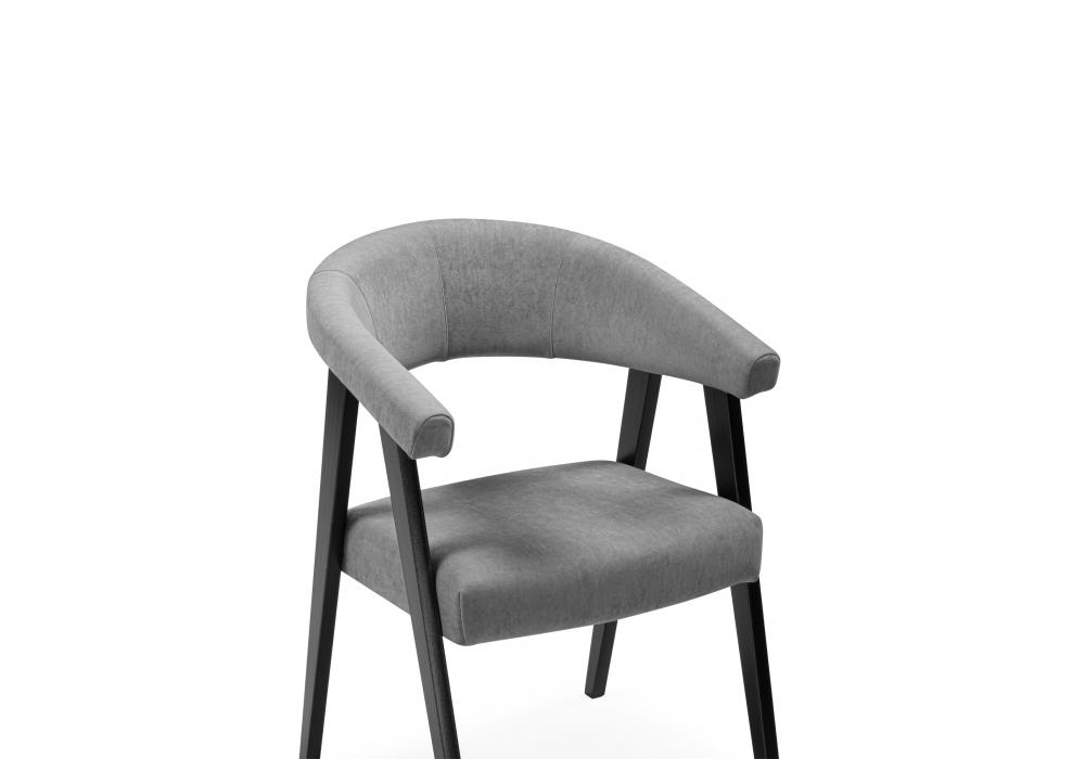 фото стул деревянный woodville невада 2 ткань 234 / черное дерево 620594 | 220svet.ru