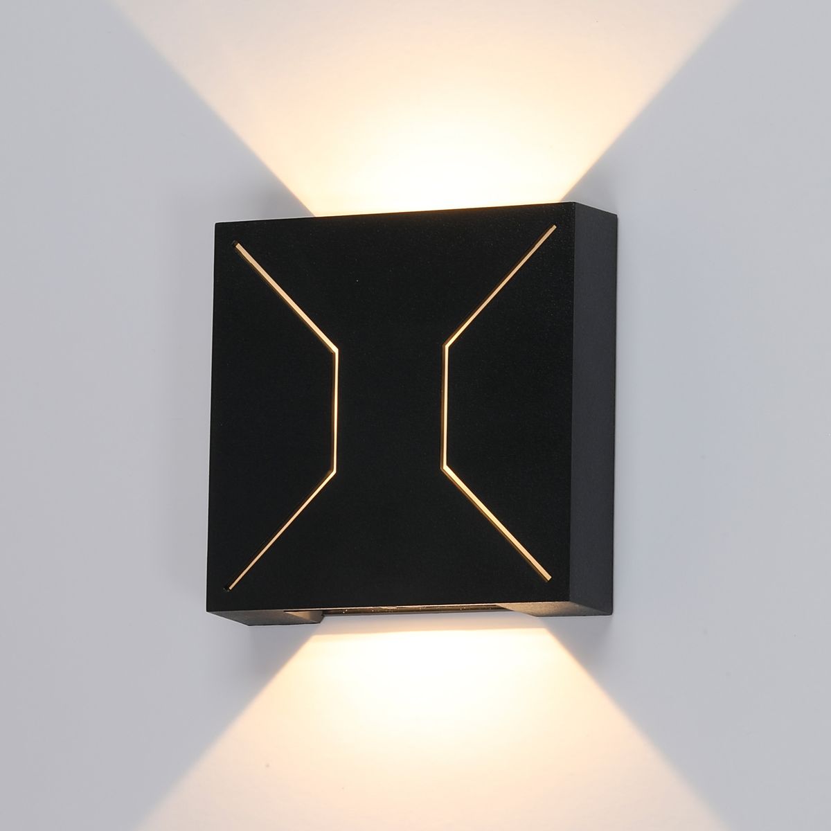 фото уличный настенный светильник uniel ulu-p32b-4w/4000k ip65 black ul-00013620 | 220svet.ru