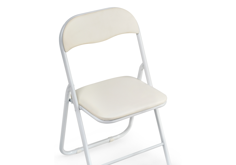 фото стул woodville fold 1 складной beige / white 15479 | 220svet.ru