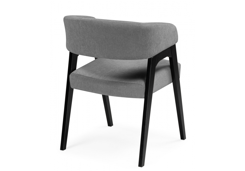 фото стул деревянный woodville невада ткань 234 / черное дерево 620592 | 220svet.ru