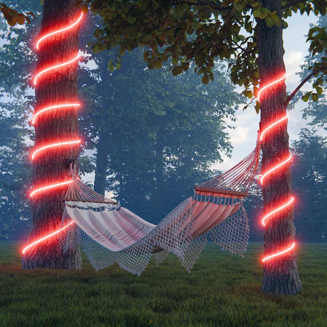 фото комплект светодиодного неона apeyron 220в, 6вт/м, красный, smd 2835, 144д/м, круглый, d=14мм, 10м, ip65 (сетевой шнур, заглушка, крепеж - 10шт) 10-116 | 220svet.ru