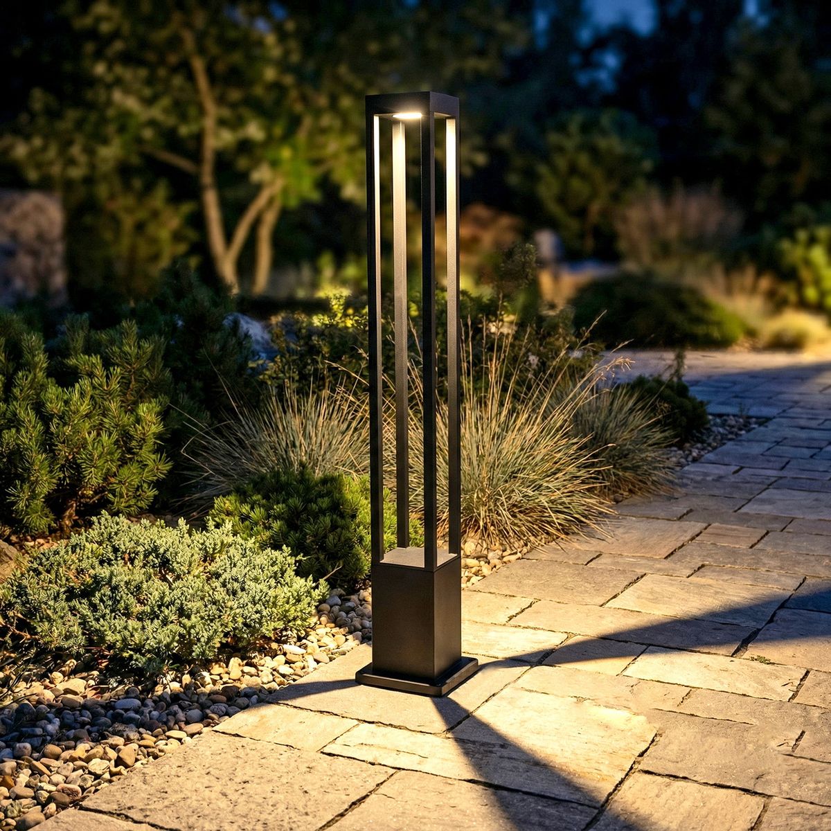 фото ландшафтный светодиодный светильник reluce 09960-0.7-001jh 1,0m led7w bk rlos | 220svet.ru