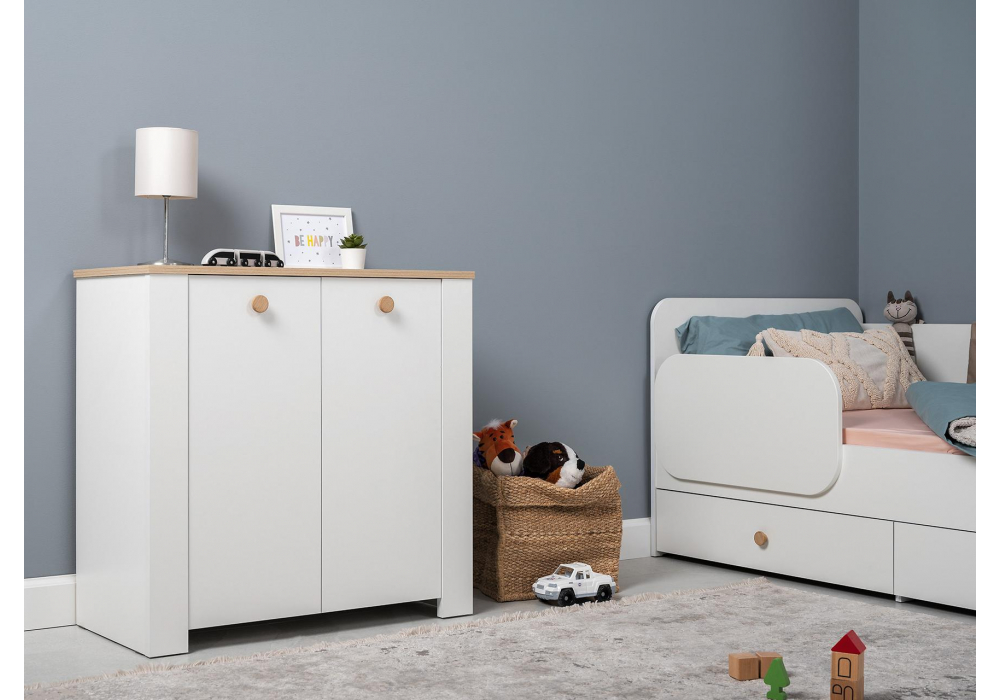 фото комод woodville джастин дуб белый exclusive ow d4430 564837 | 220svet.ru