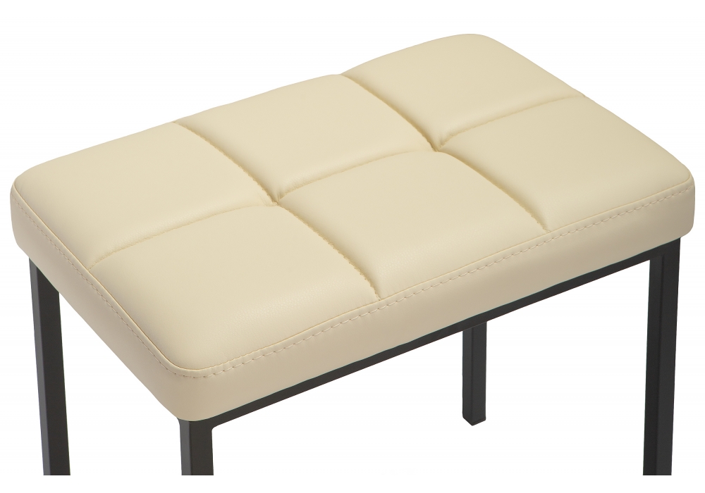 фото банкетка woodville дион кожзам d1 / черный матовый 441437 | 220svet.ru