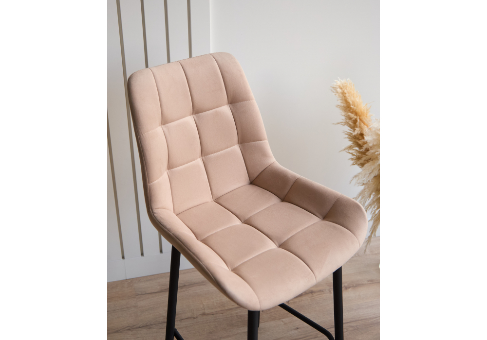 фото барный стул woodville челси бежевый / черный 632555 | 220svet.ru