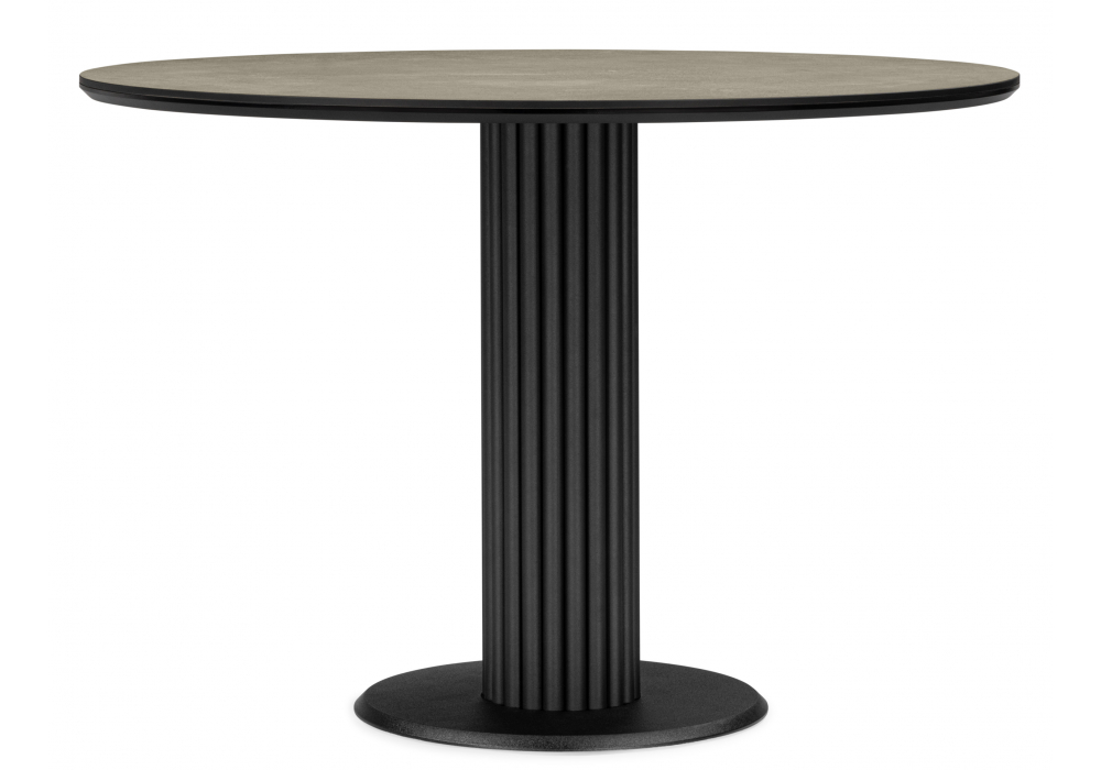 фото керамический стол woodville кэмерон 110 avenue grey sahara / черный 625709 | 220svet.ru