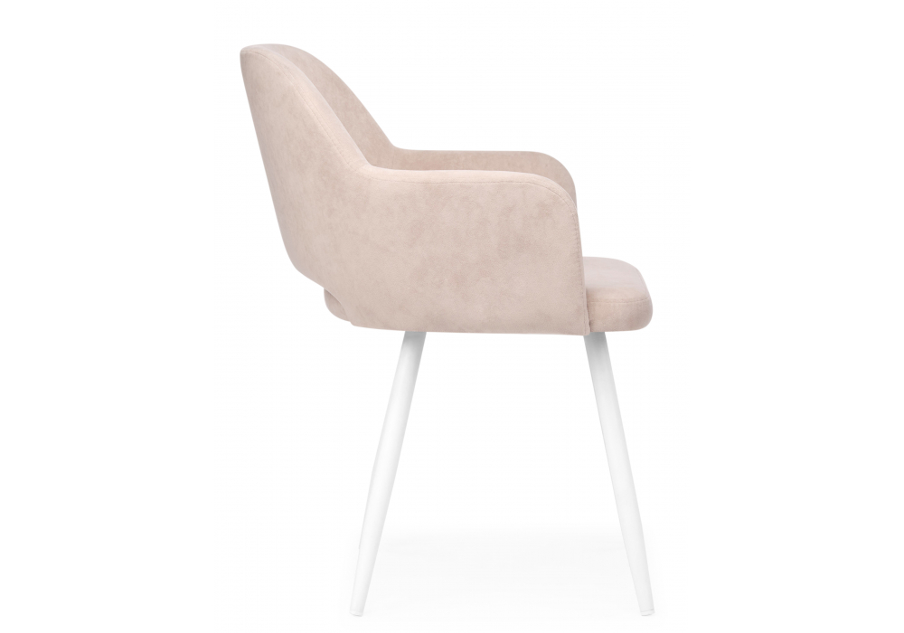 фото стул на металлокаркасе woodville эолин латте (glory 10) / белый 631698 | 220svet.ru