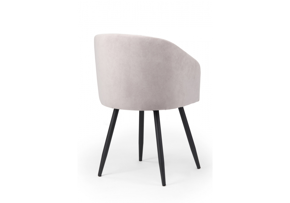 фото стул на металлокаркасе woodville монер светло-серый (glory 36) / черный 632637 | 220svet.ru