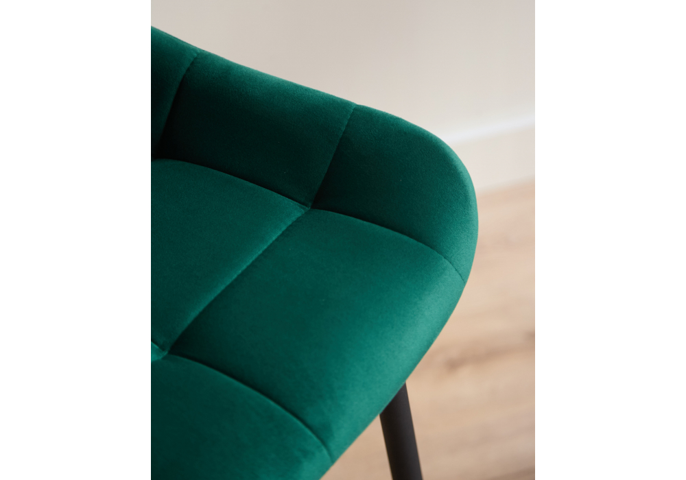 фото барный стул вращающийся woodville челси 360 зеленый (zd 667) / черный 632574 | 220svet.ru