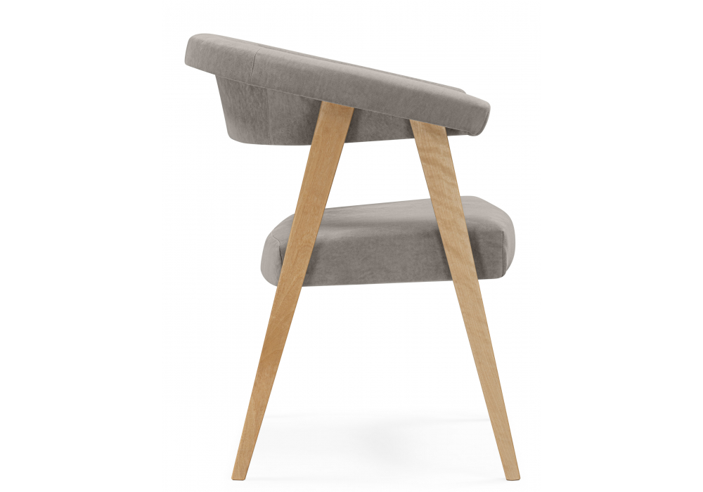 фото стул деревянный woodville невада ткань 231 / светлое дерево 620595 | 220svet.ru