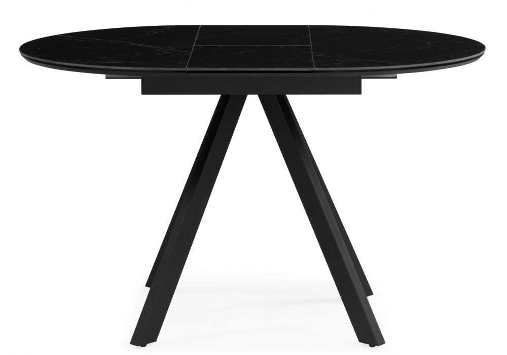 фото керамический стол раскладной woodville трейси 90 shakespeare  черный 664949 | 220svet.ru