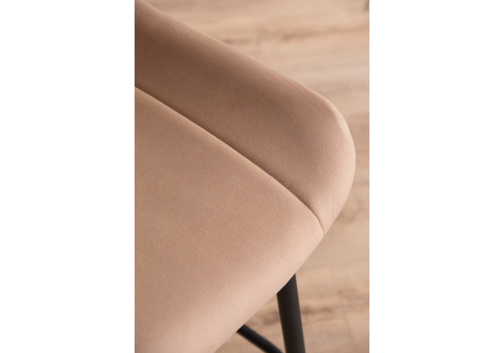 фото барный стул вращающийся woodville седа 360 бежевый (zd 210) / черный 632600 | 220svet.ru