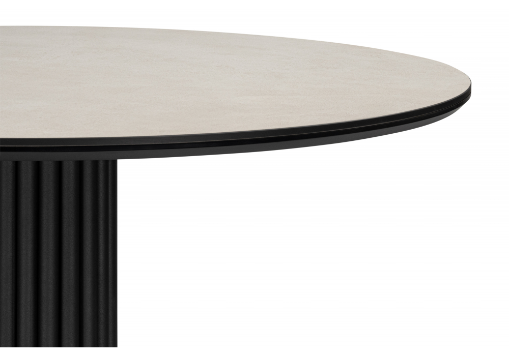 фото керамический стол 110 woodville кэмерон krater perla repose / черный 625711 | 220svet.ru