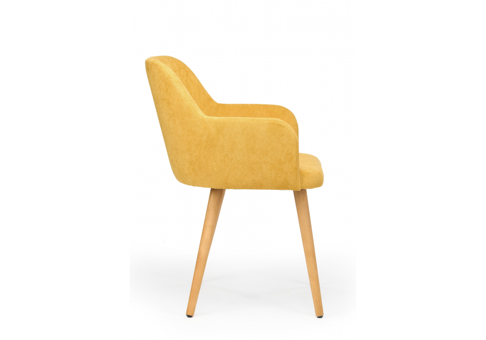 фото стул деревянный woodville инфини горчичный (ocean 016) / светлое дерево 631751 | 220svet.ru