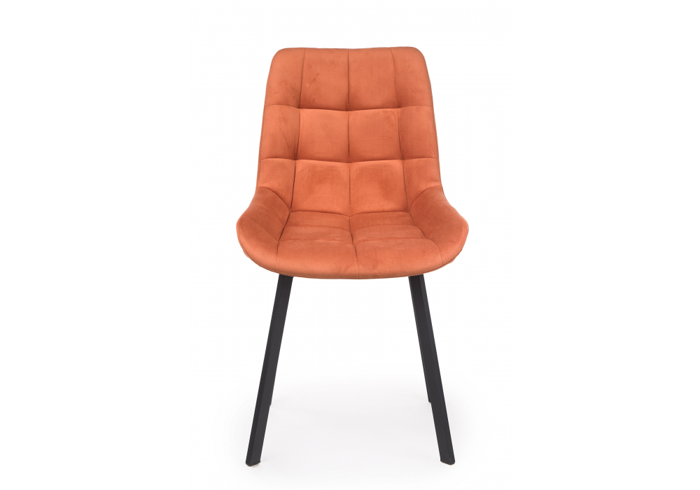 фото стул на металлокаркасе woodville челси п терракотовый (zd 432) / черный np 632519 | 220svet.ru