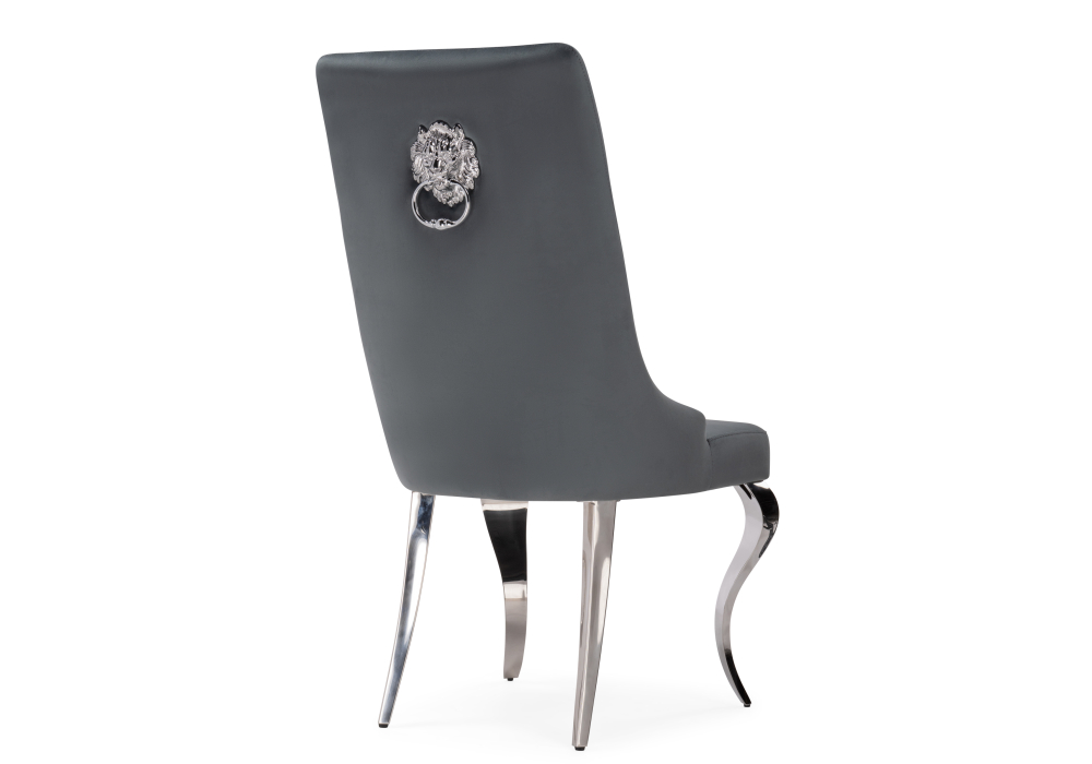 фото стул woodville viki dark grey / steel 15386 | 220svet.ru