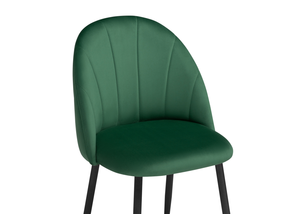 фото стул woodville логан зеленый / черный 542625 | 220svet.ru