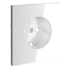 Миниатюра фото накладка для розетки с заземлением voltum s70 vls000601 (белый глянцевый) | 220svet.ru
