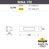 Миниатюра фото светильник для подсветки лестниц встраиваемый fumagalli nina 190 7c1.000.000.byk1l | 220svet.ru