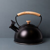Миниатюра фото чайник со свистком чёрный la cafetière с деревянной ручкой, 1,6 л kitchen craft | 220svet.ru