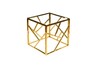 Миниатюра фото стол журнальный прозр.стекло/золото garda decor gy-et2051214gold | 220svet.ru
