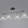 Миниатюра фото потолочная люстра illumico il0782-4csq-25 bk ab arezzo | 220svet.ru