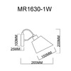 Миниатюра фото бра myfar amber mr1630-1w | 220svet.ru