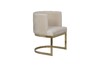 Миниатюра фото стул велюр св.бежевый garda decor 76ar-612gold-cr | 220svet.ru
