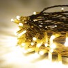 Миниатюра фото гирлянда нить 10м тепло-белая 24в, 100 led, провод золотой каучук 2,3мм, ip65 ltc eco100-2-1ww | 220svet.ru