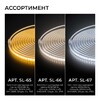 Миниатюра фото комплект светодиодной влагозащищенной ленты ogm 6w/m 120led/m 2835smd теплый белый 15m sl-68 | 220svet.ru