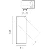 Миниатюра фото трековый однофазнйы светильник 5w 314lm/185lm 4000k lightstar stella quattro s3075607 | 220svet.ru