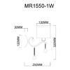 Миниатюра фото бра myfar mr1550-1w | 220svet.ru