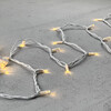 Миниатюра фото гирлянда нить 10м тепло-белая 220в 100 led провод белый каучук 2,3мм ip65 ltc eco100-8-2ww | 220svet.ru