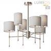Миниатюра фото потолочная люстра на штанге lumion latti 8262/6c никель | 220svet.ru
