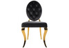 Миниатюра фото обеденная группа woodville вандер black / gold 599481 | 220svet.ru