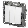 Миниатюра фото выключатель эра серия 12 12-1107-01м тройной, 10ах-250в, белый матовый б0065680 | 220svet.ru